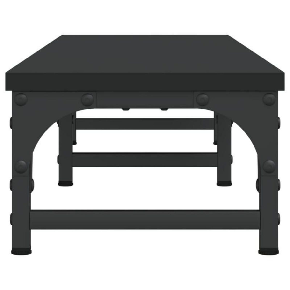 VIDAXL Support de moniteur noir 105x23x15,5 cm bois d ingénierie