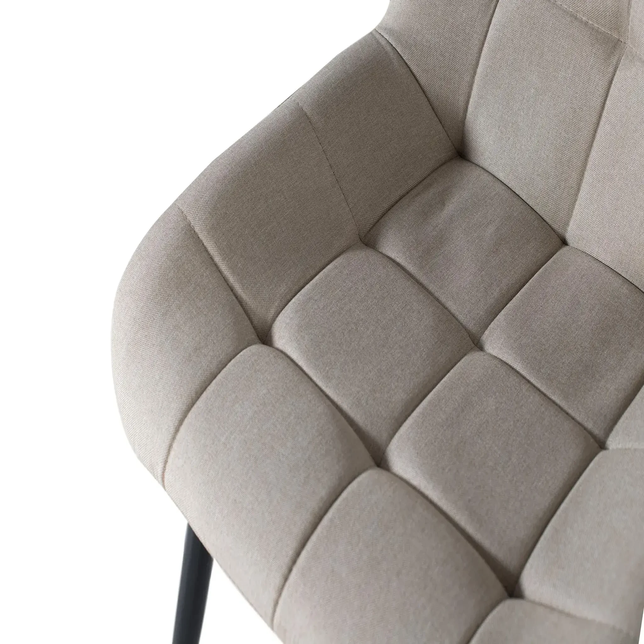 Voir la diapositive 5 : GINER Y COLOMER SL Lot de 2 chaises de tissu 50 cm style contemporain