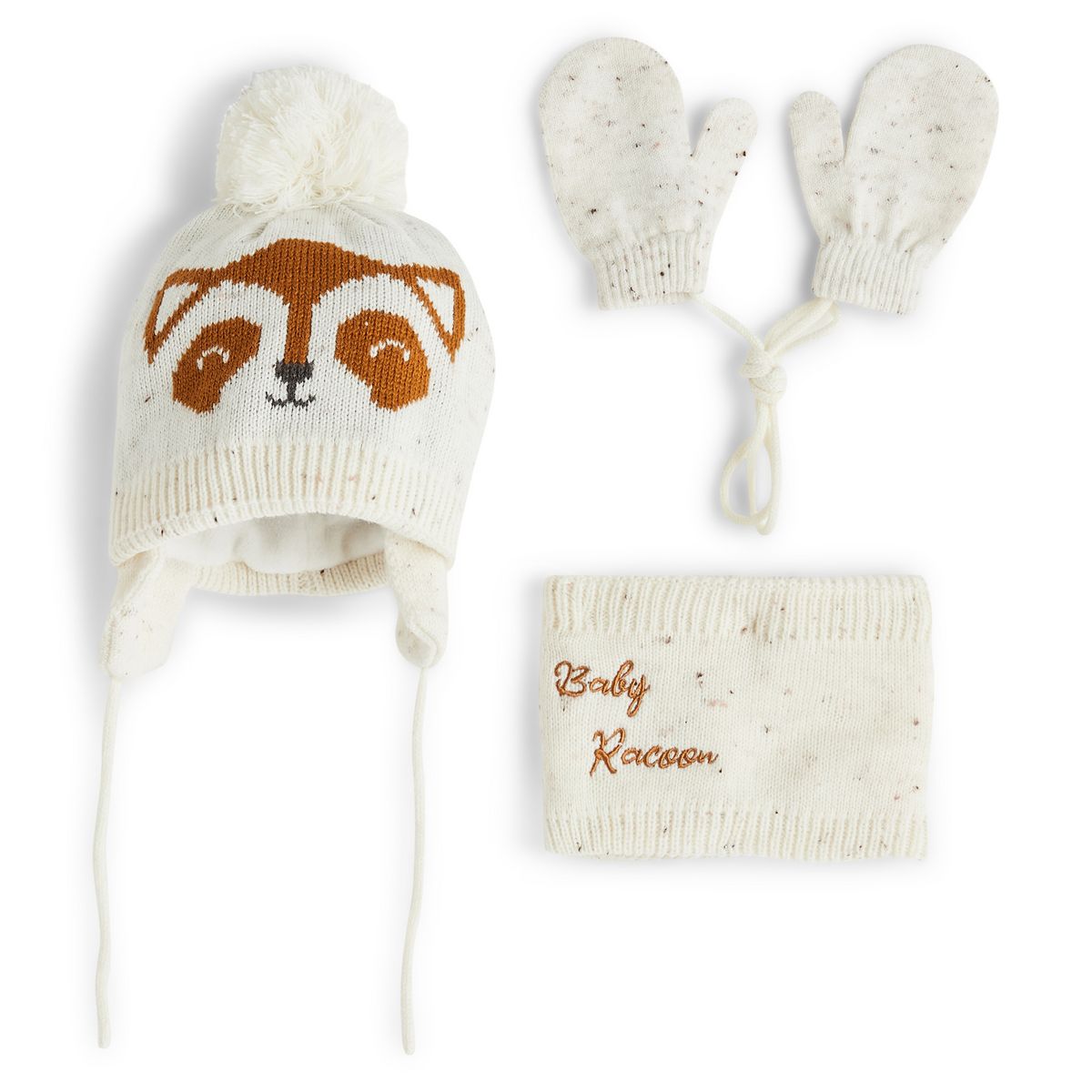 INEXTENSO Ensemble bonnet + snood + gants bébé garçon