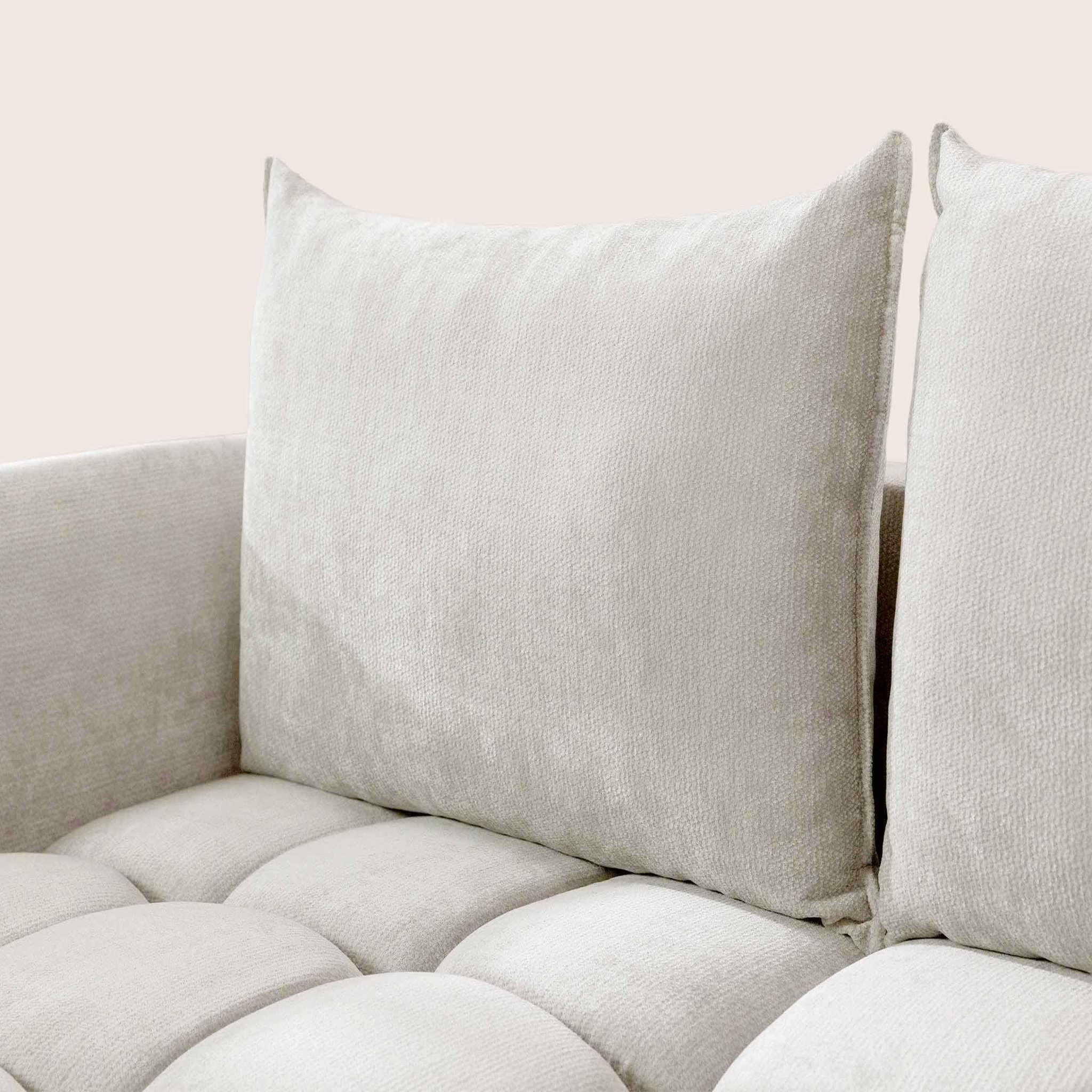 Voir la diapositive 6 : BEST MOBILIER Ambroise - canapé d'angle gauche 4 places convertible avec coffre en velours texturé