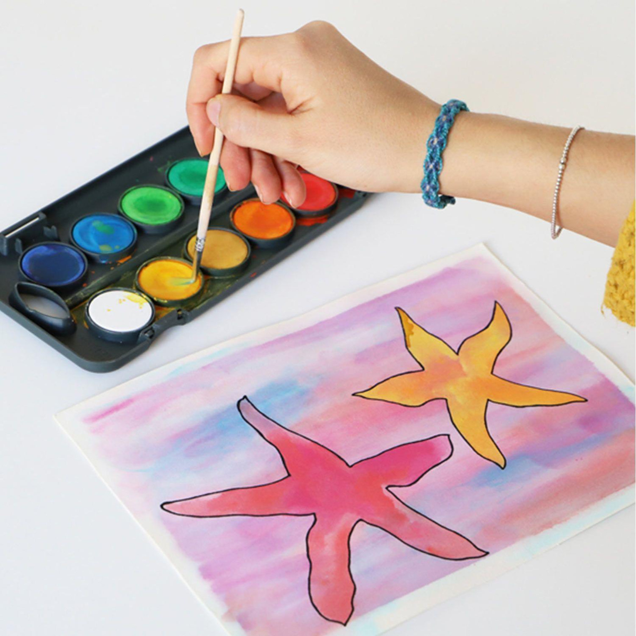 Voir la diapositive 2 : PRIMO Palette d'aquarelle 12 godets ø 30 mm