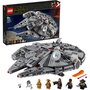 Voir la diapositive 3 : LEGO Star Wars 75257 - Faucon Millenium -  L'Ascension de Skywalker, À Construire avec Finn, Chewbacca, Lando, C-3PO, R2-D2
