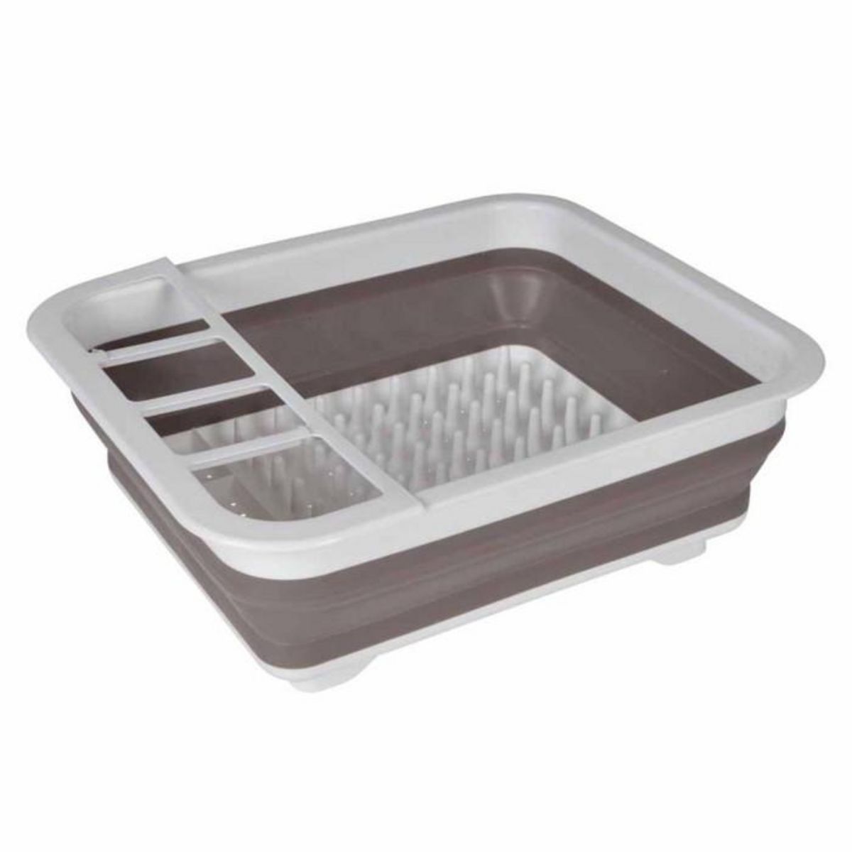 Paris Prix Égouttoir à Vaisselle  Rétractable  36cm Taupe