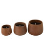 Voir la diapositive 2 : Paris Prix Bougie Extérieure Ciment  Brittney  13cm Marron