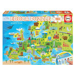 EDUCA Puzzle 150 pcs Carte d'Europe