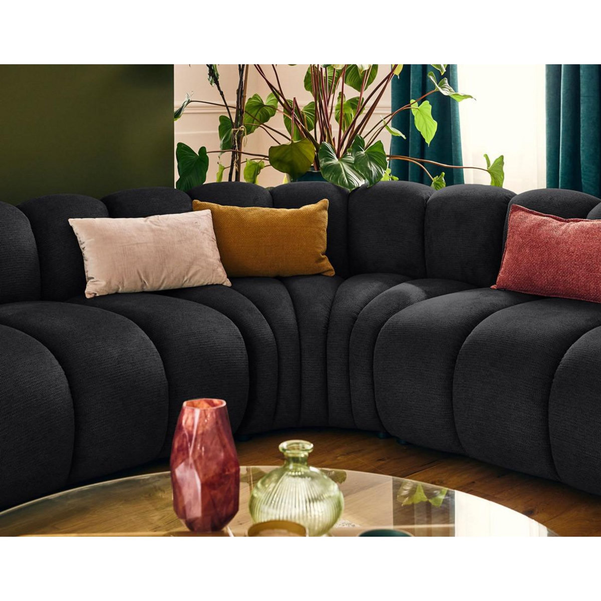 LISA DESIGN Debbie - module d'angle réversible en tissu texturé