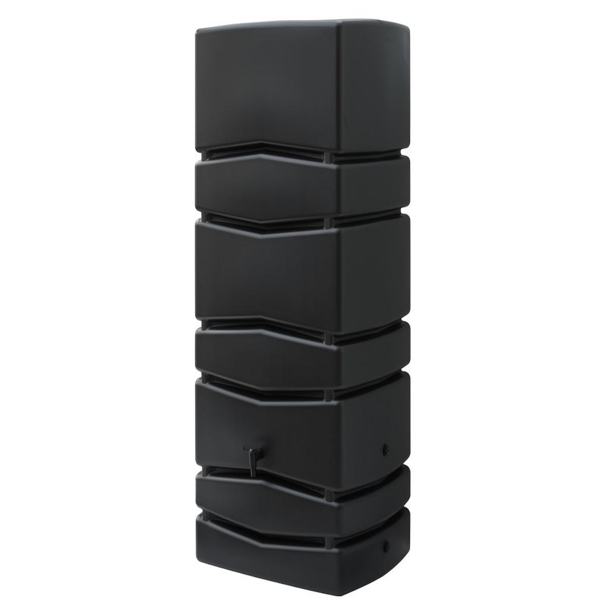 Voir la diapositive 3 : NATURE Récupérateur d'eau de pluie mural anthracite avec robinet 650 l - nature