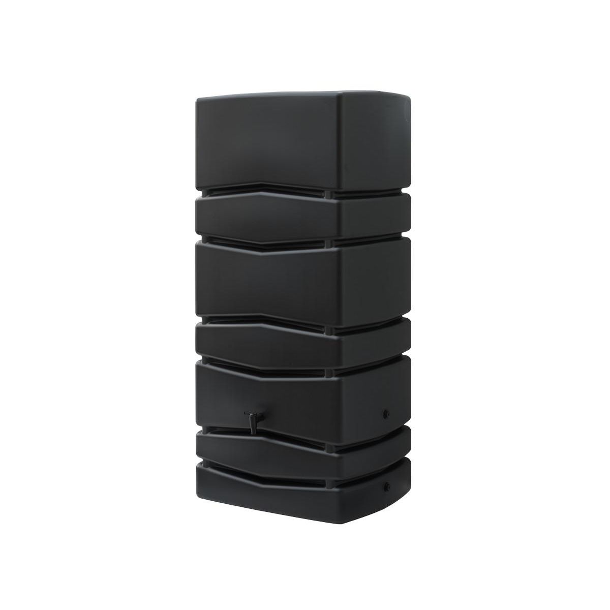 NATURE Récupérateur d'eau de pluie mural anthracite avec robinet 650 L - Nature