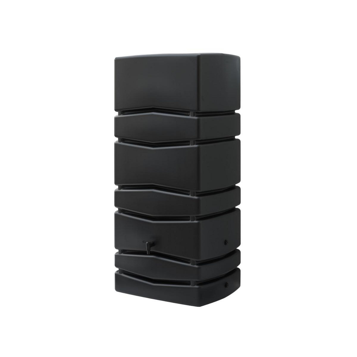 NATURE Récupérateur d'eau de pluie mural anthracite avec robinet 650 L - Nature