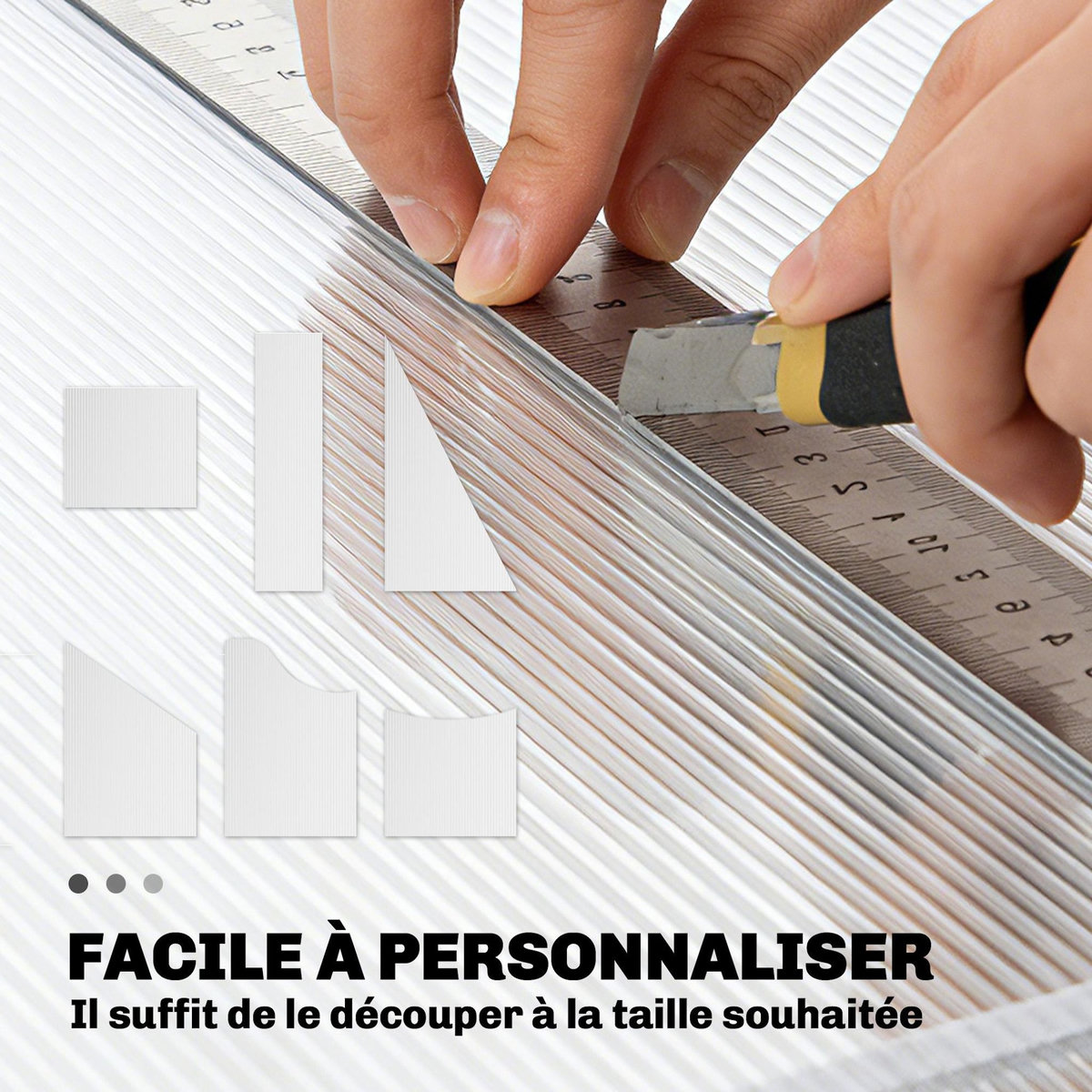 OUTSUNNY Lot de 10 panneaux polycarbonate alvéolaire 4 mm transparent dim. 120L x 60l cm