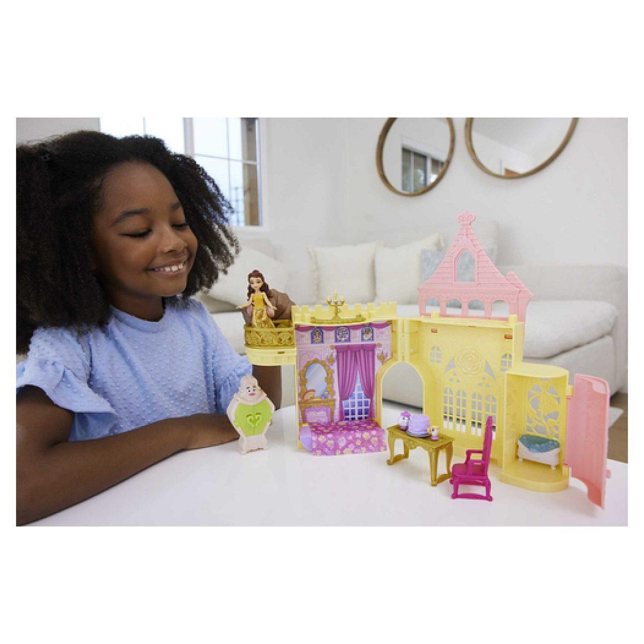 Voir la diapositive 3 : MATTEL Coffret le chateau de belle  mini princesse