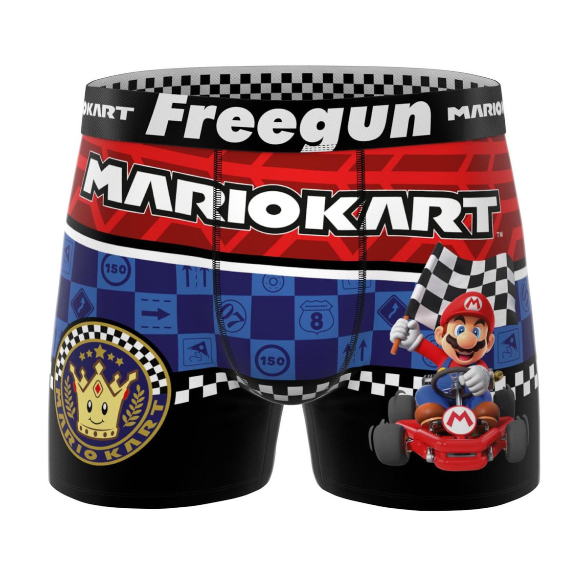 FREEGUN Lot de 3 boxers enfant Super Mario Kart