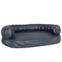 Voir la diapositive 2 : VIDAXL Lit pour chien ergonomique Mousse Bleu fonce 88x65cm Similicuir