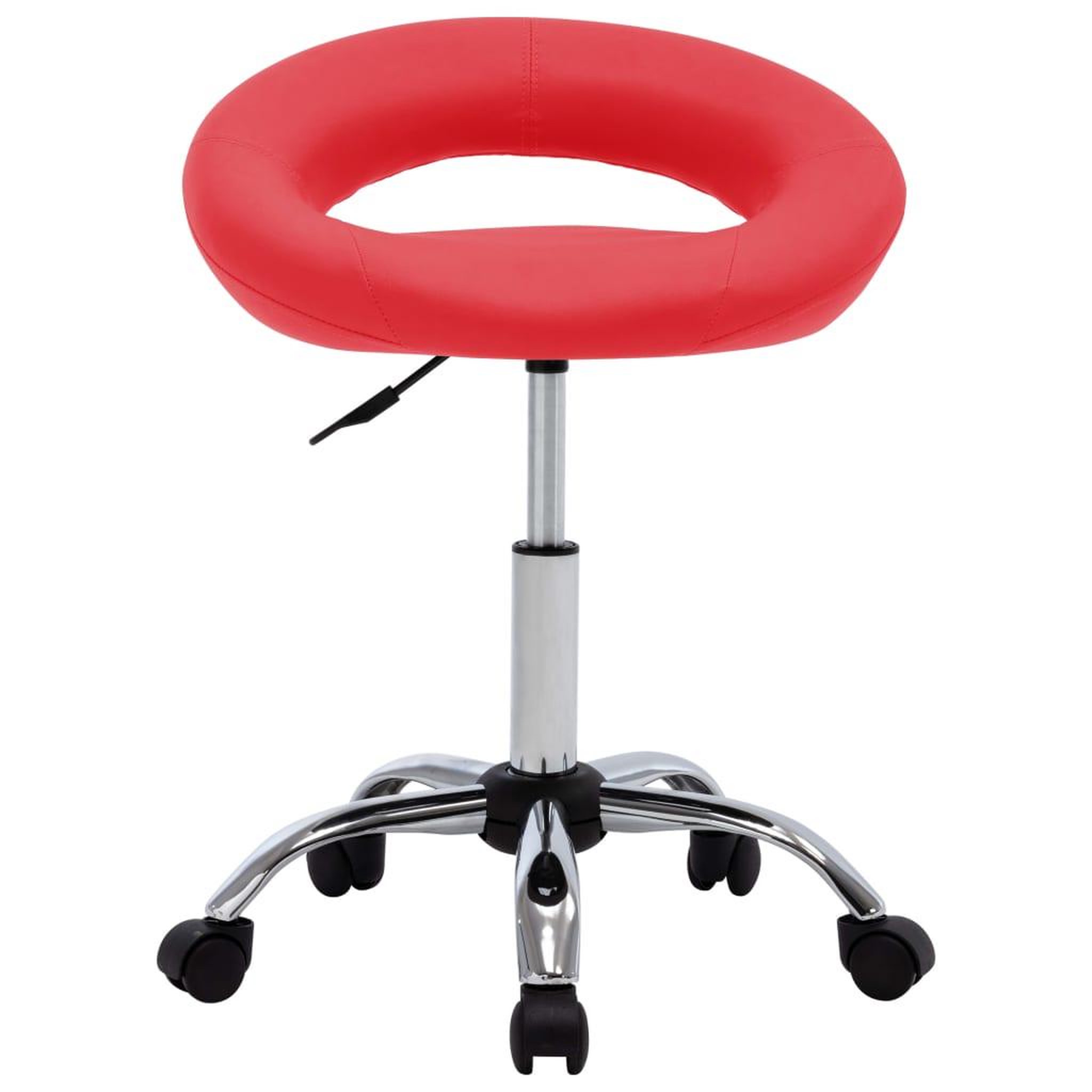 Voir la diapositive 2 : VIDAXL Chaise pivotante a manger Rouge Similicuir