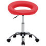 Voir la diapositive 2 : VIDAXL Chaise pivotante a manger Rouge Similicuir