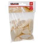 KREATOR Lot de 50 lamelles bois 55 x 19 x 4 mm