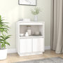 Voir la diapositive 1 : VIDAXL Buffet Blanc 60x34x75 cm Bois massif de pin