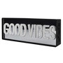 Voir la diapositive 2 : Paris Prix Lampe LED Effet Néon  Good Vibes  22cm Multicolore