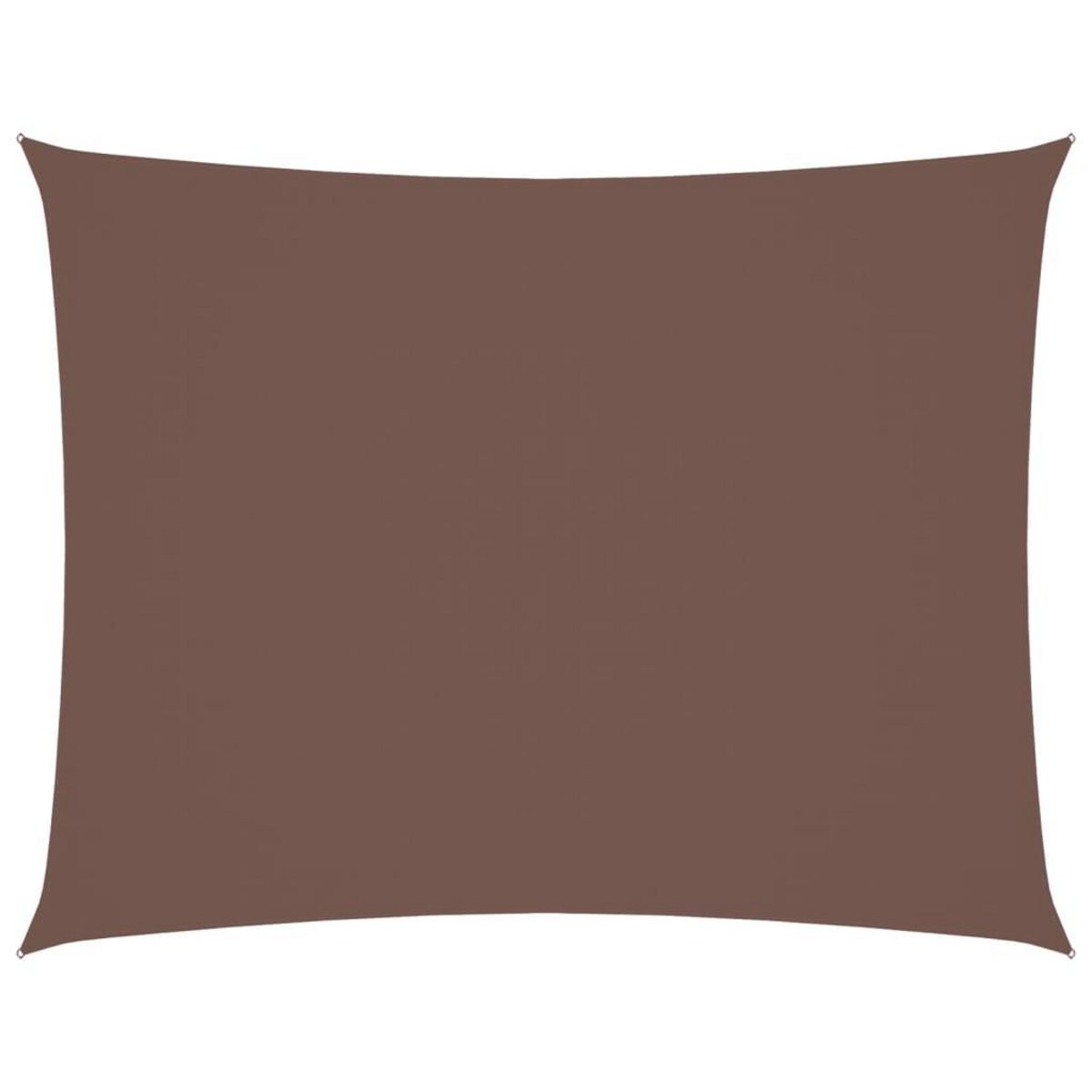 VIDAXL Voile de parasol tissu oxford rectangulaire 4x6 m marron