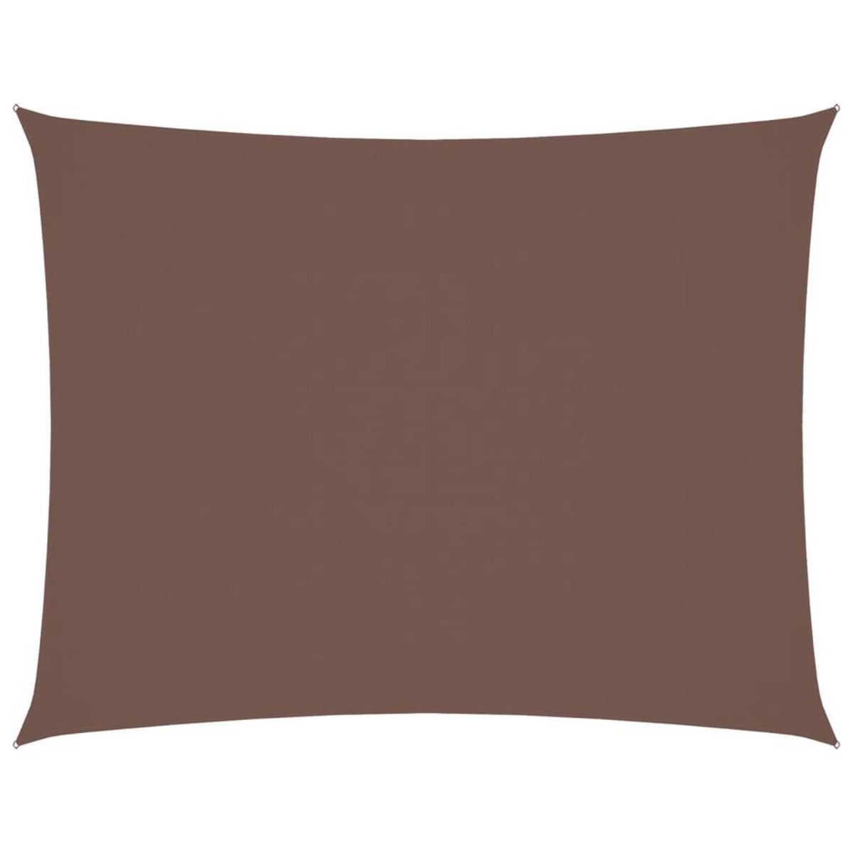 VIDAXL Voile de parasol tissu oxford rectangulaire 4x6 m marron