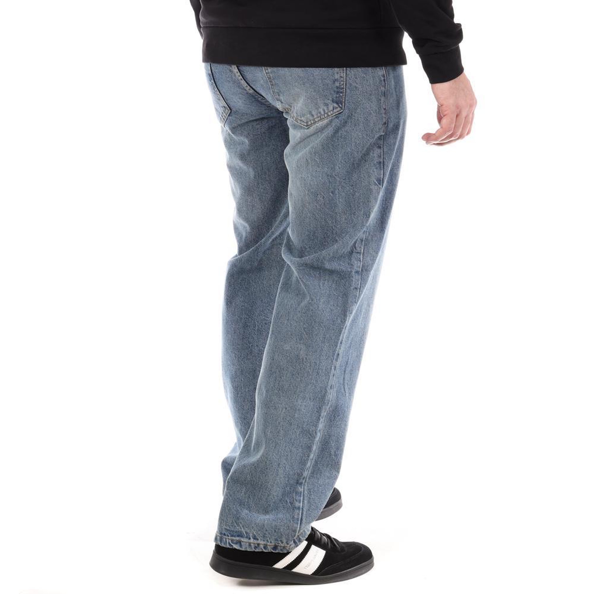 Voir la diapositive 2 : PANAME BROTHERS Jean Loose Bleu Homme Paname Brothers Relaxed