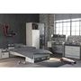 Voir la diapositive 6 : Lit junior style industriel couchage 90x200cm + 1 tiroir de rangement bout de lit LOFTY