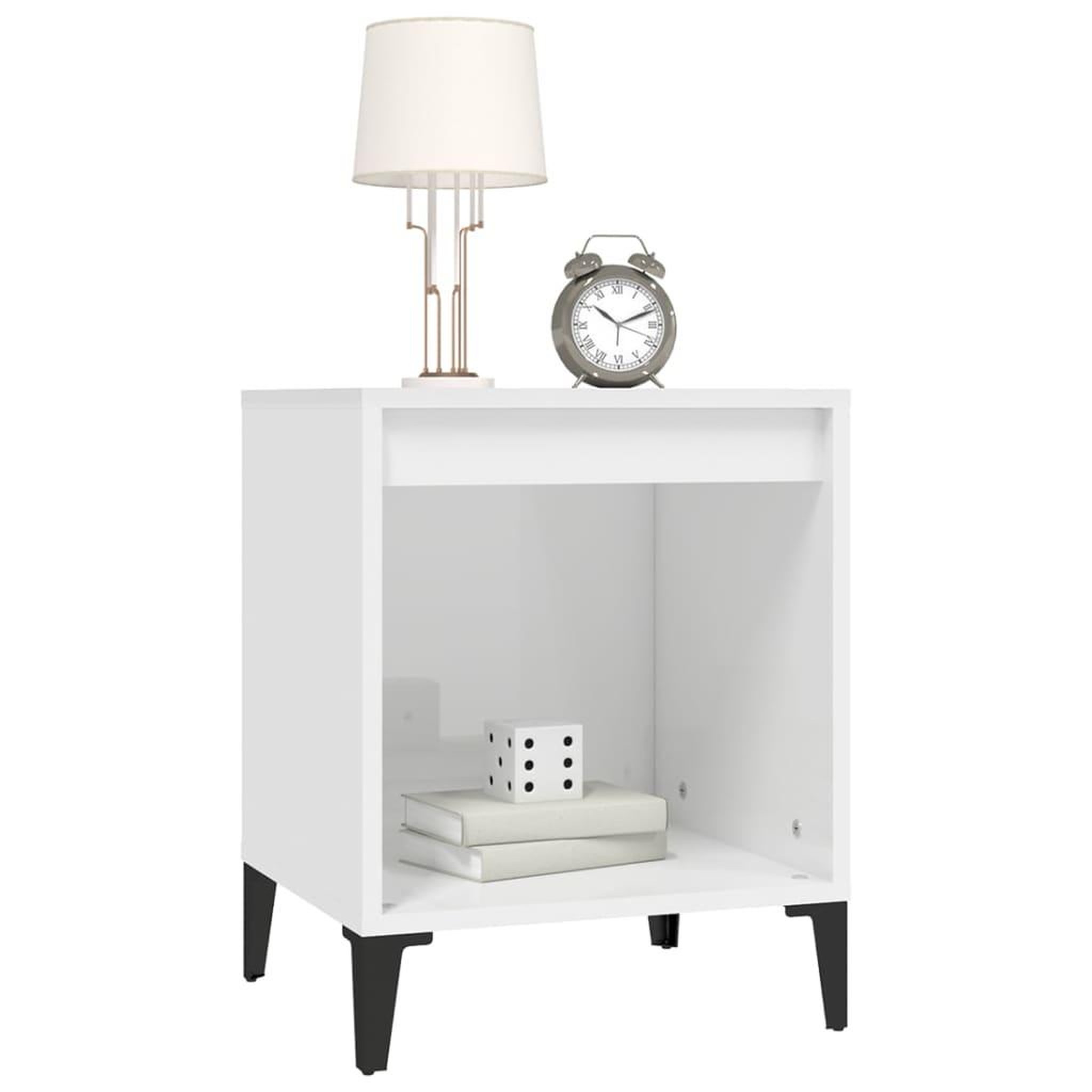 Voir la diapositive 4 : VIDAXL Tables de chevet 2 pcs Blanc brillant 40x35x50 cm