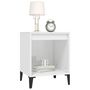 Voir la diapositive 4 : VIDAXL Tables de chevet 2 pcs Blanc brillant 40x35x50 cm