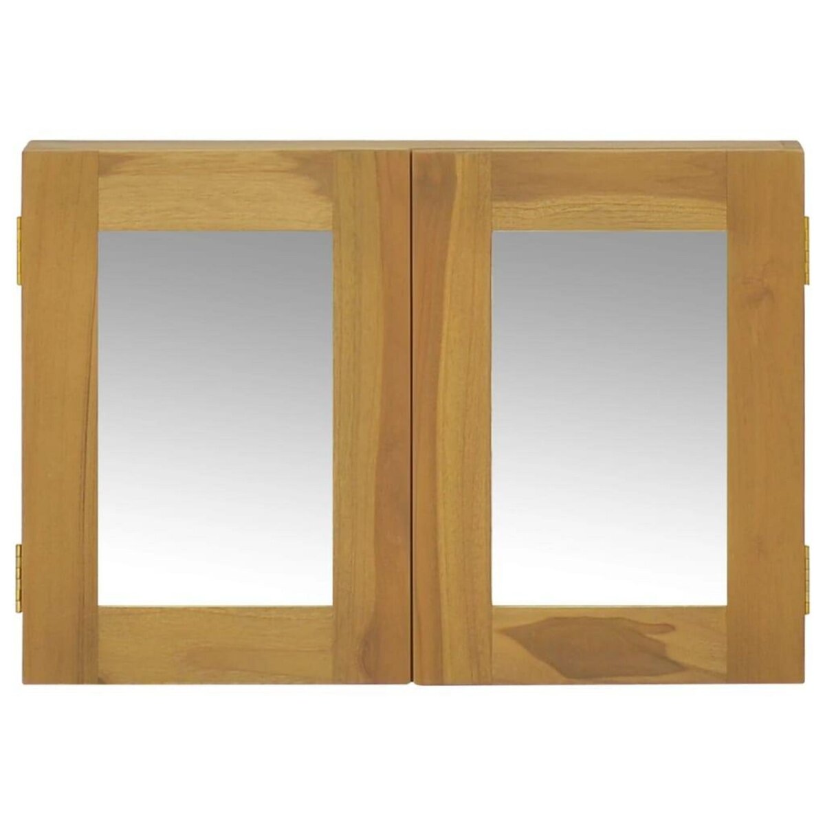 VIDAXL Armoire a miroir 60x10x40 cm Bois de teck solide