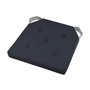 Voir la diapositive 1 : STOF Lot de 4 galettes de chaise Duo velcro 38x38 Anthracite souris