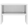 Voir la diapositive 5 : VIDAXL Tables de chevet 2pcs Blanc brillant 40x30x30cm Bois ingenierie