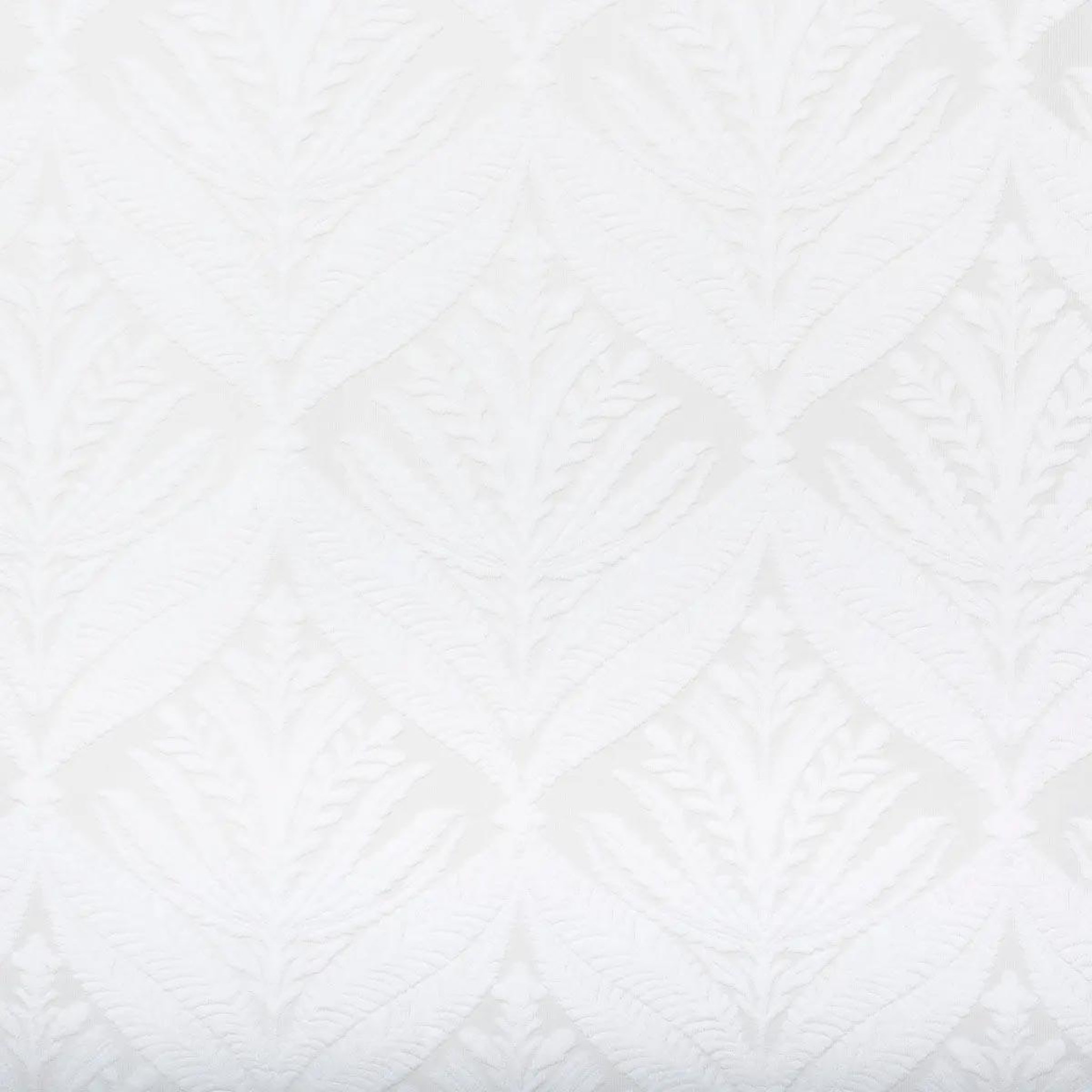 Voir la diapositive 2 : ATMOSPHERA Rideau voilage motifs végétaux  lazi  140x240cm blanc