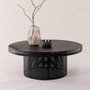 Voir la diapositive 3 : Paris Prix Table Basse Design Ajouré  West End  100cm Noir