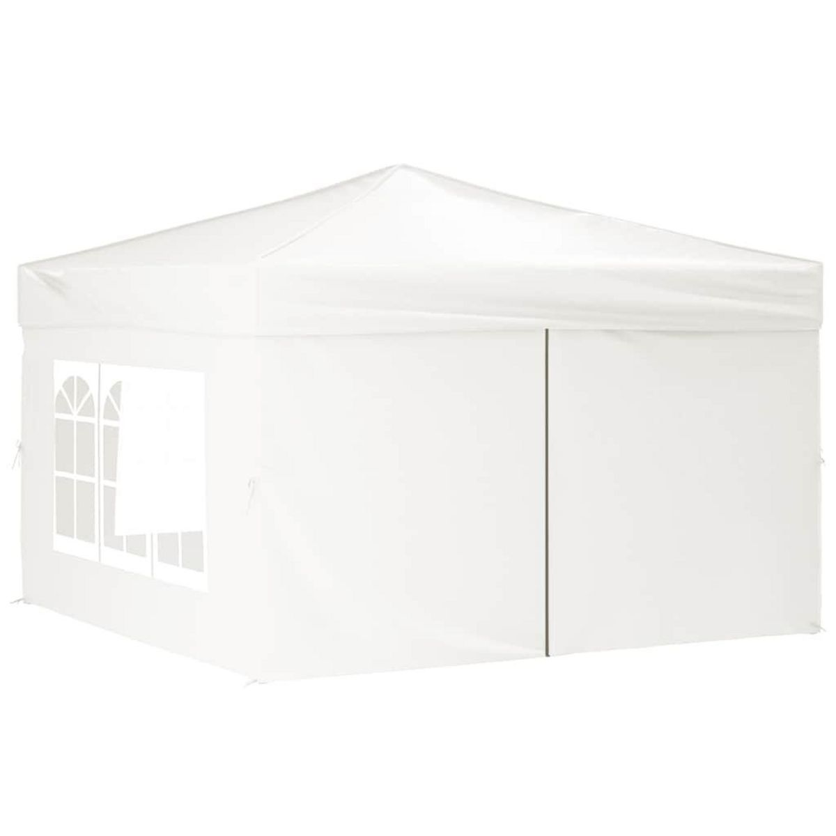 VIDAXL Tente de reception pliable avec parois Blanc 3x3 m