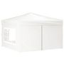 Voir la diapositive 3 : VIDAXL Tente de reception pliable avec parois Blanc 3x3 m