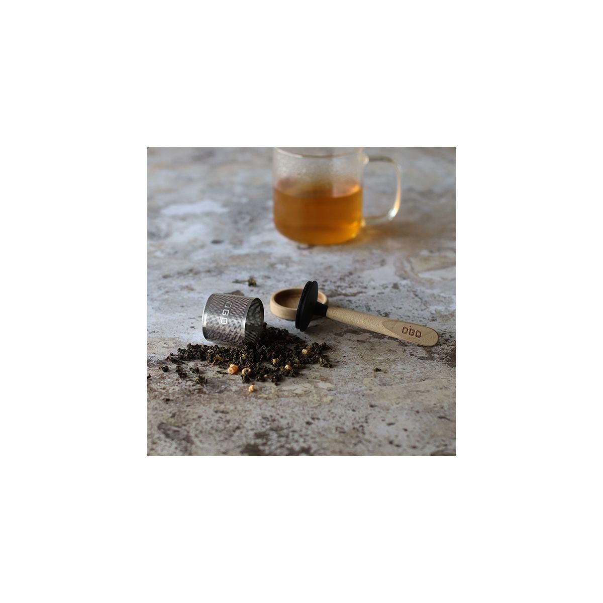 OGO LIVING Infuseur à thé à thé Oscar en hetre et inox