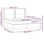Voir la diapositive 6 : VIDAXL Sommier a lattes de lit avec matelas Gris clair 180x200cm Tissu