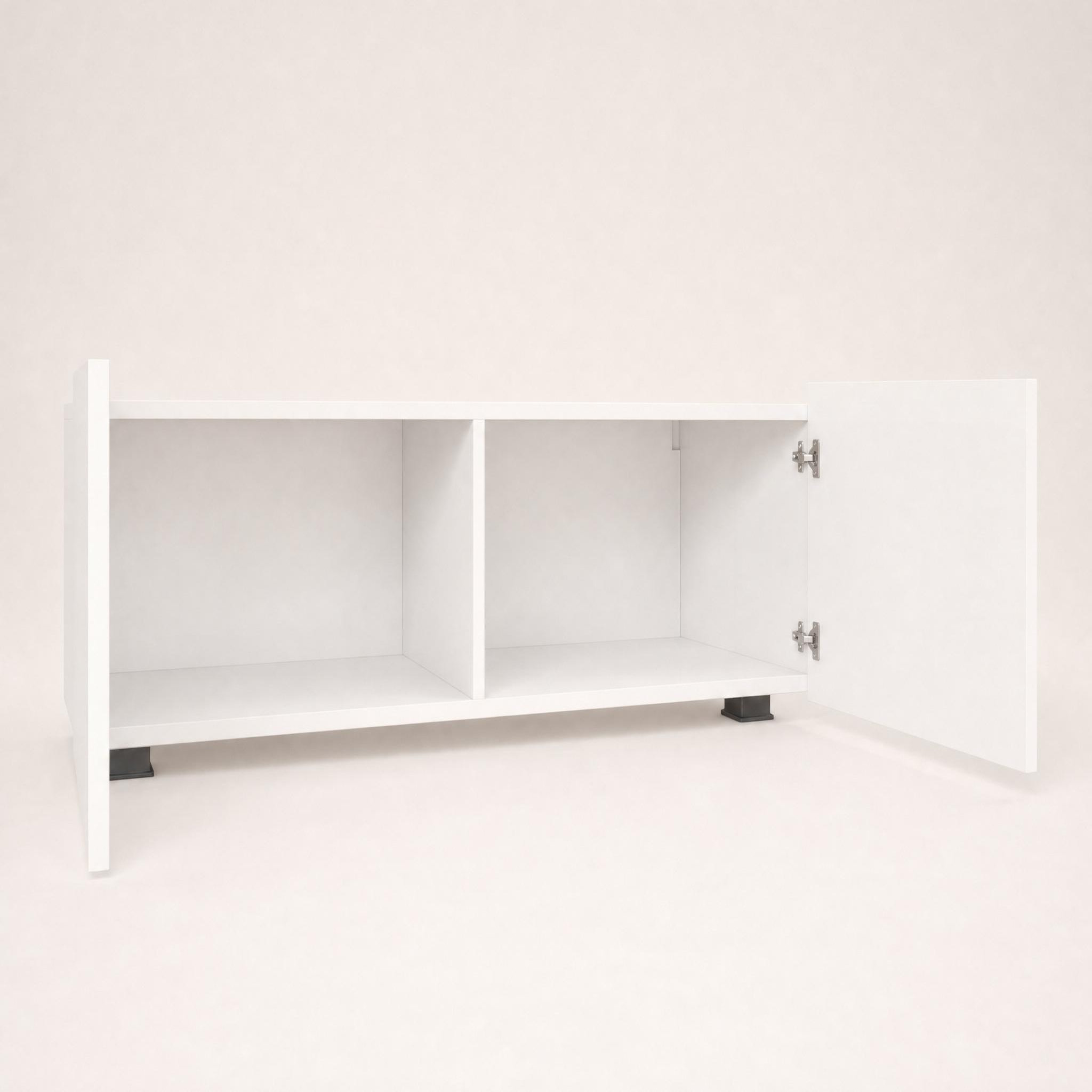 Voir la diapositive 6 : BEST MOBILIER Alix - meuble tv modulable 100 cm - 2 portes