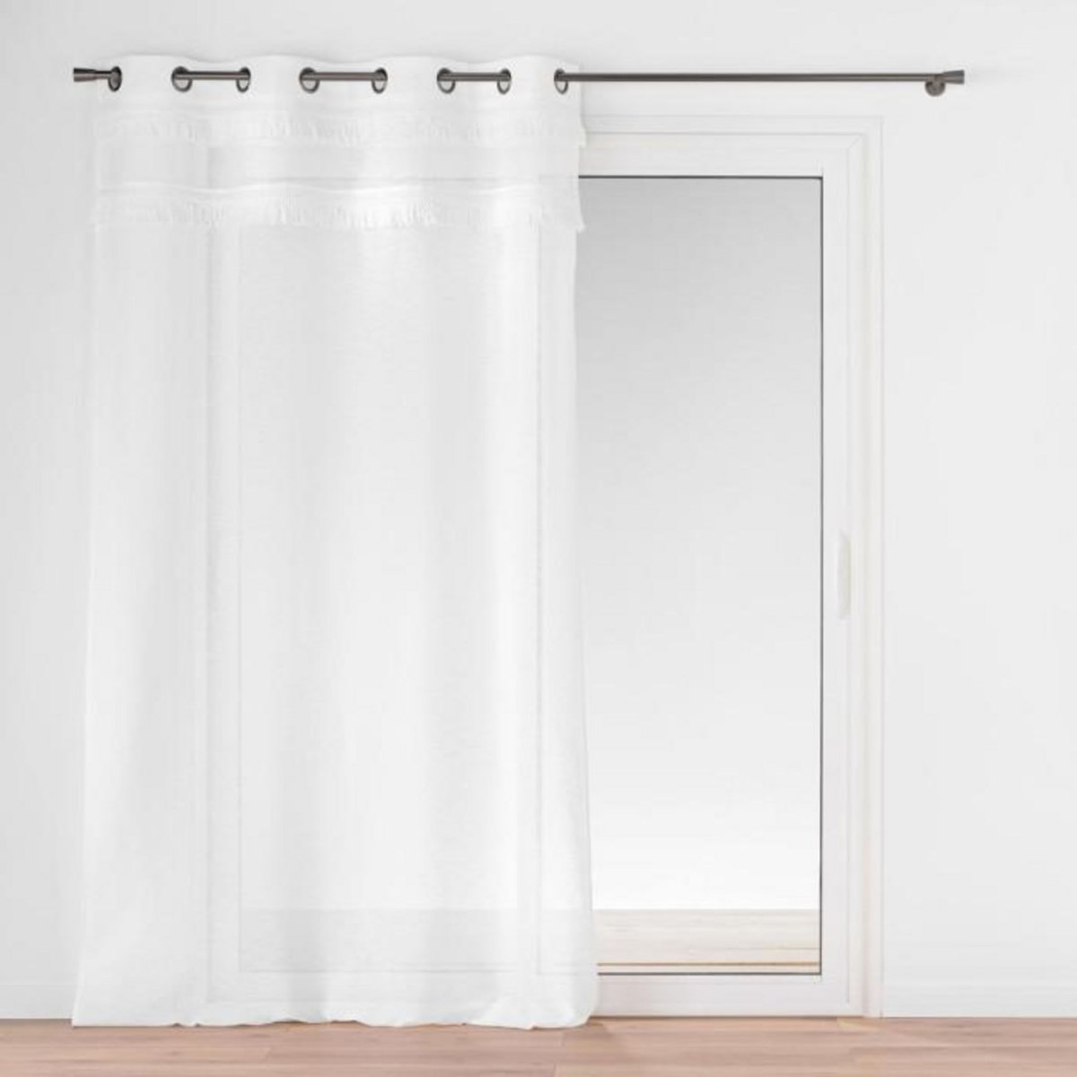 Paris Prix Rideau Voilage à Œillets  Frangina  140x280cm Blanc