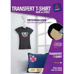 AVERY 4 transferts pour textiles noirs ou foncés, A4 - Jet d'encre,image ...