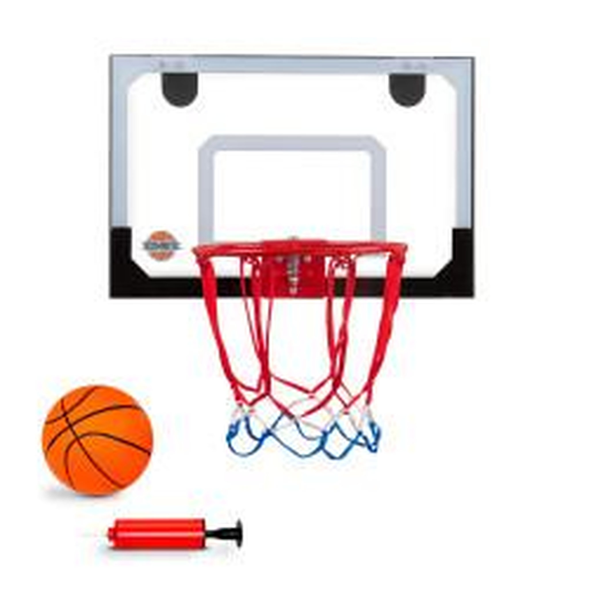 Voir la diapositive 5 : BUMBER Panier de Basket de porte AUSTIN à accrocher - 1 ballon et 1 pompe - Tout inclus