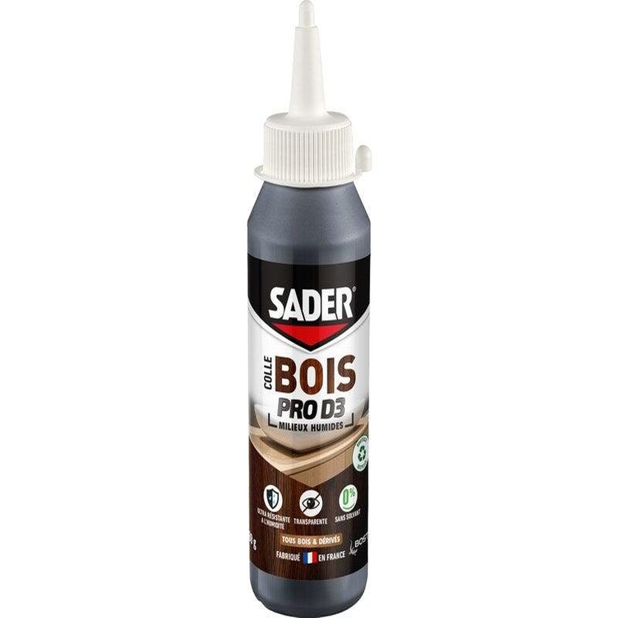 Sader Colle d'assemblage vinyl bois d3 milieux humides sader pro bib 100g
