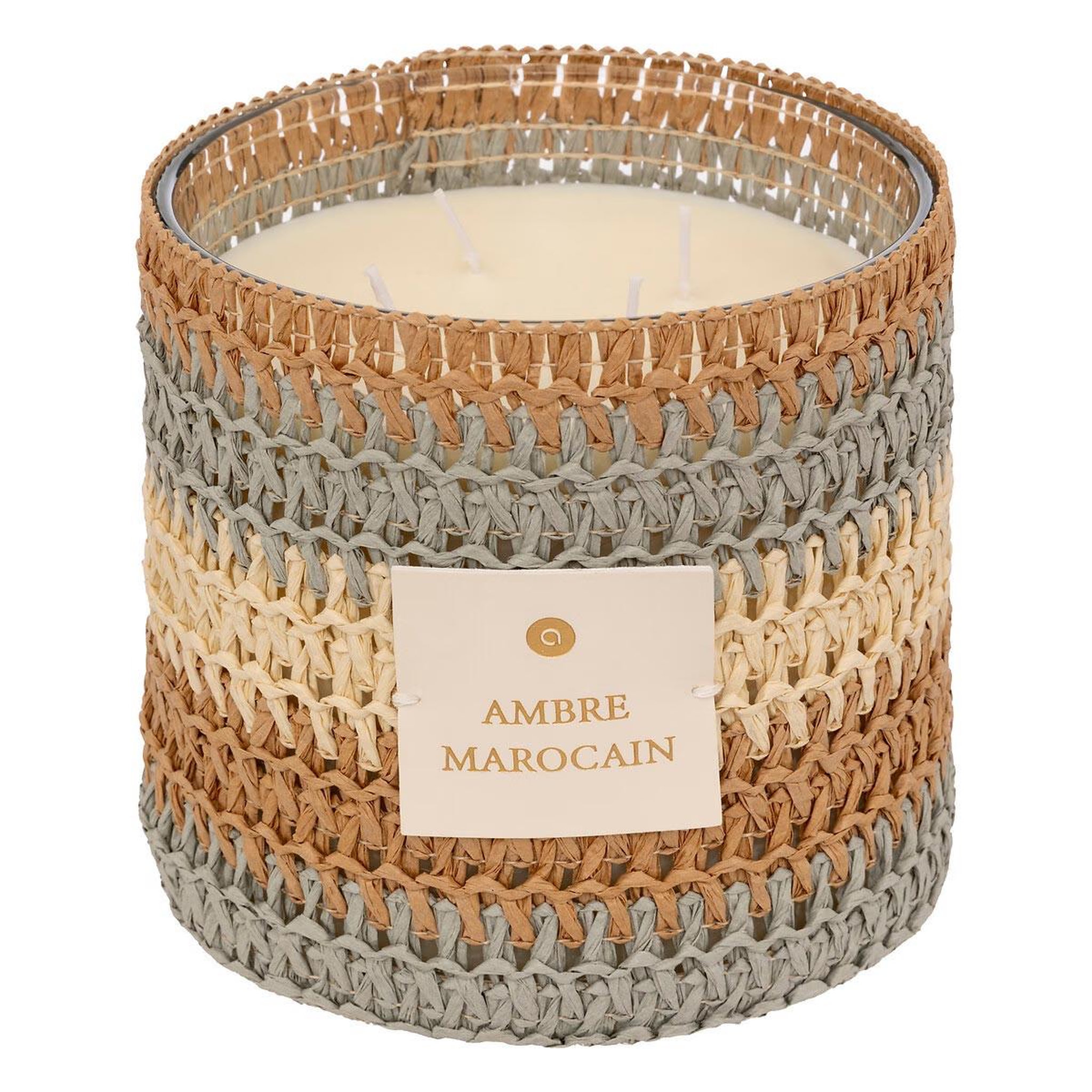 ATMOSPHERA Bougie parfumée en verre  zaya  1400g ambre marocain