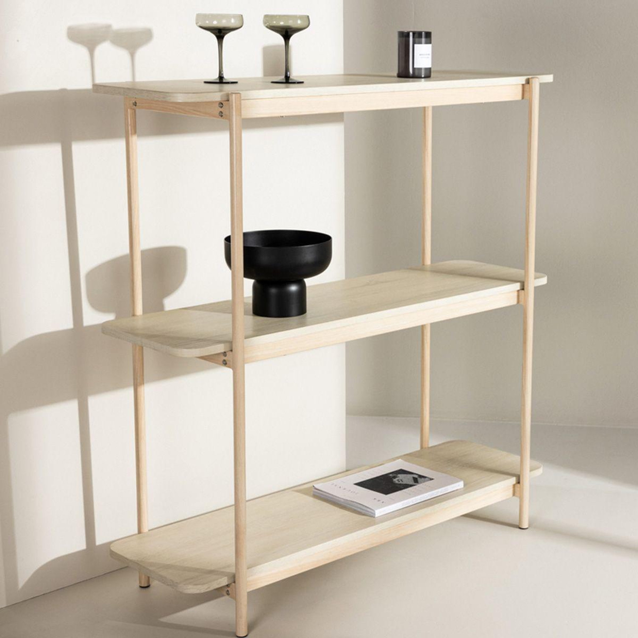 Voir la diapositive 6 : Paris Prix Étagère 3 niveaux  heim  120cm naturel