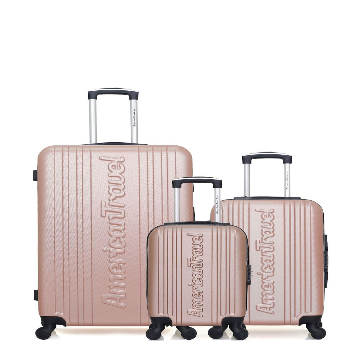 AMERICAN TRAVEL AMERICAN TRAVEL - LOT DE 3 - Valises grand format, cabine et cabine XXS SPRINGFIELD