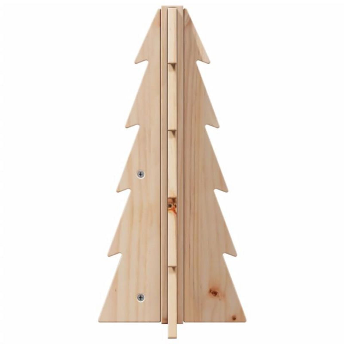 VIDAXL Arbre de Noël en bois pour décoration 49 cm bois massif de pin