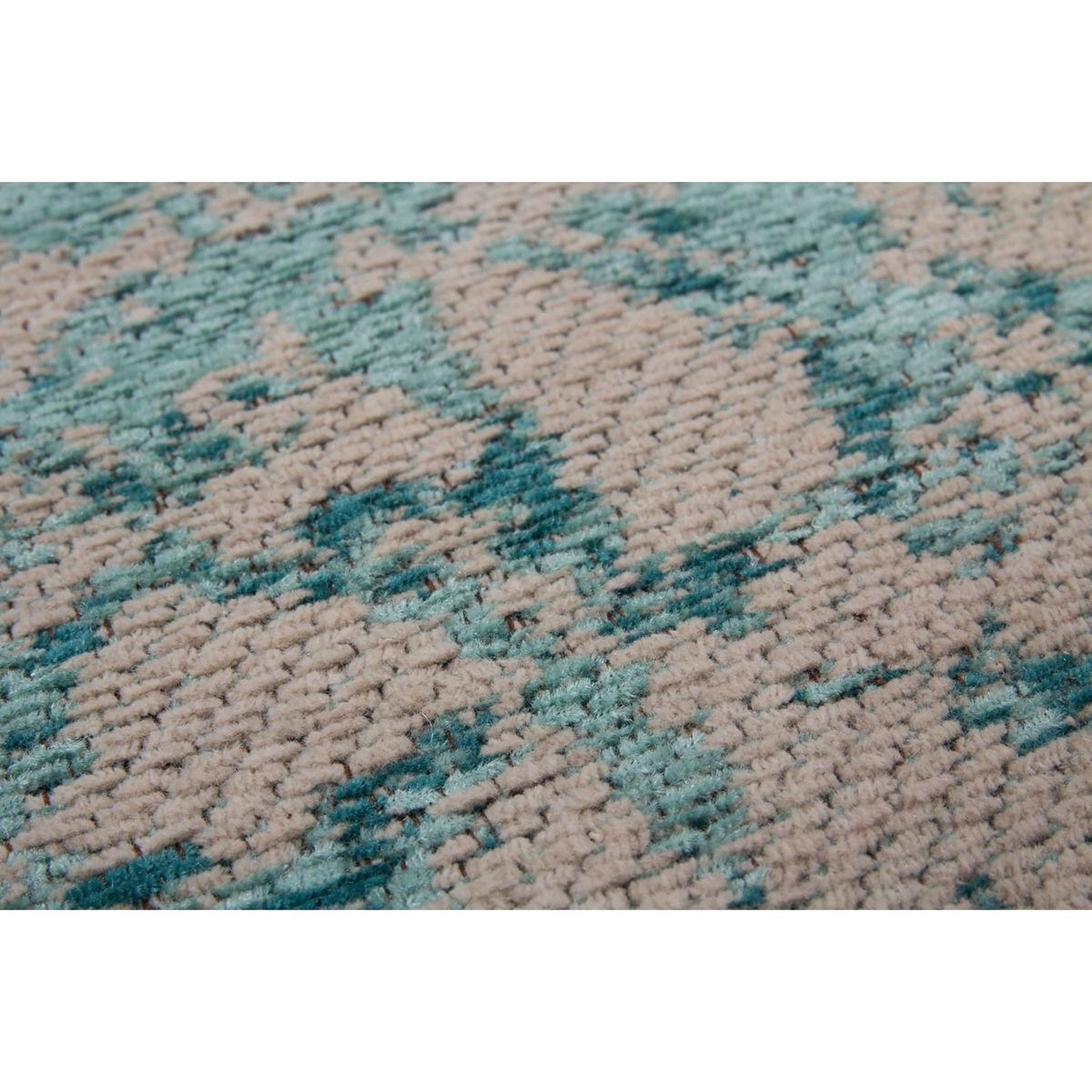 Voir la diapositive 3 : Paris Prix Tapis vintage tissé  nostalgia  turquoise