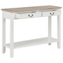 Voir la diapositive 2 : VIDAXL Table console Blanc 110x35x80 cm Bois