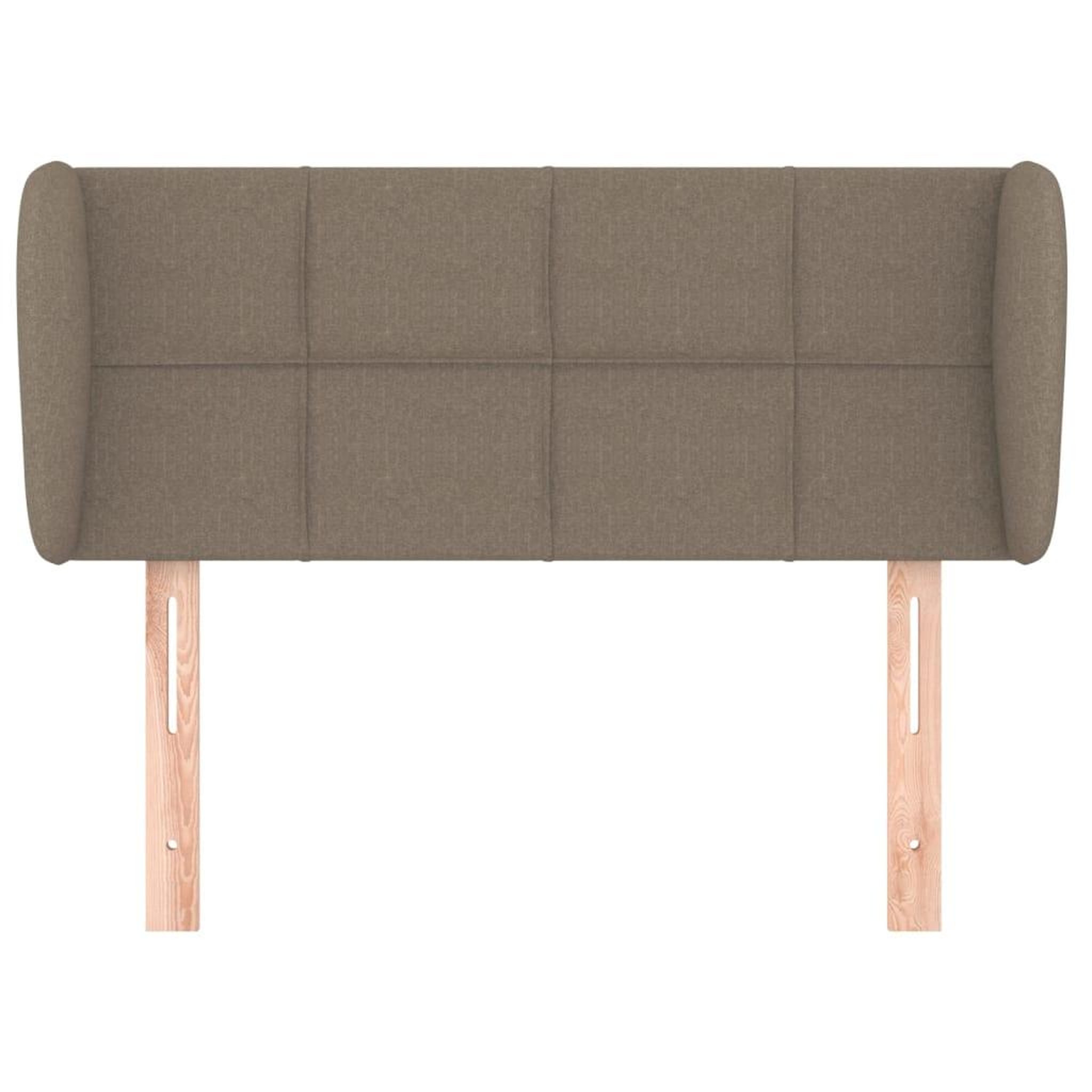 Voir la diapositive 3 : VIDAXL Tete de lit avec oreilles Taupe 83x23x78/88 cm Tissu