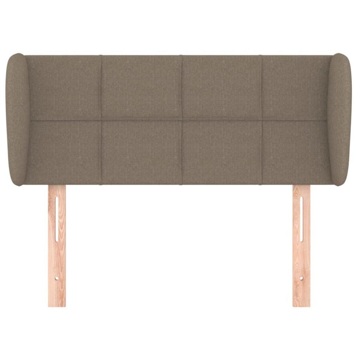VIDAXL Tete de lit avec oreilles Taupe 83x23x78/88 cm Tissu